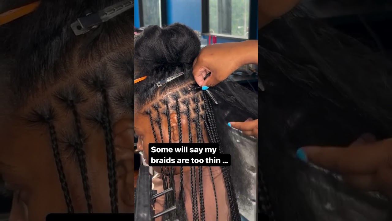 Do you agree?？？Too thin??  | Black Hair Knotless Braids Tutorial #braidseason  #braids