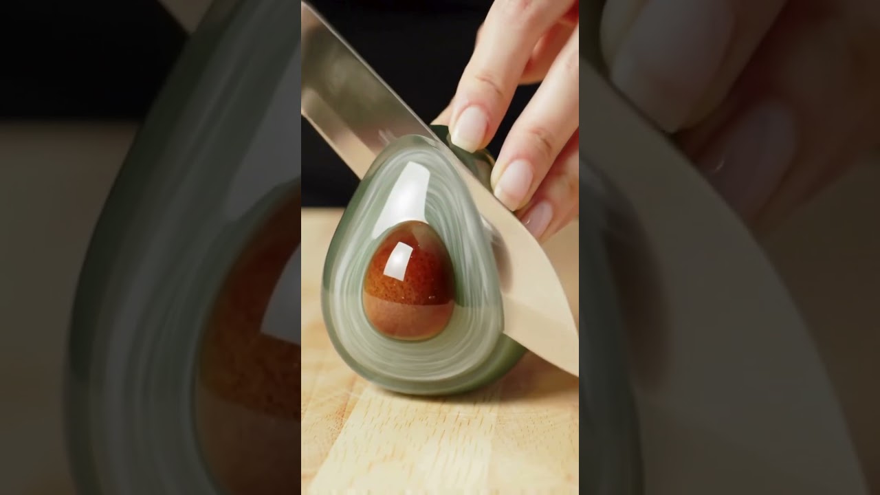 Satisfying Glass Avocado ASMR in 8K 🥑