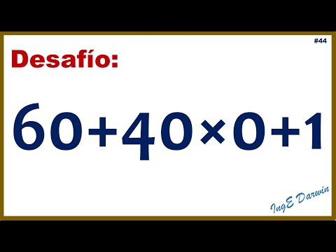 Desafío matemático de operaciones combinadas | Reto 44