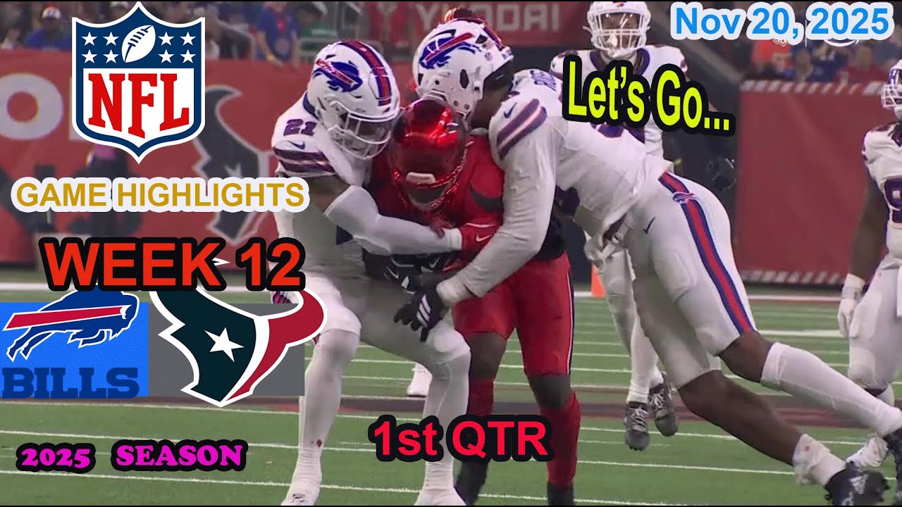 Bills vs Texans Week 12 Q1 Highlights 🏈