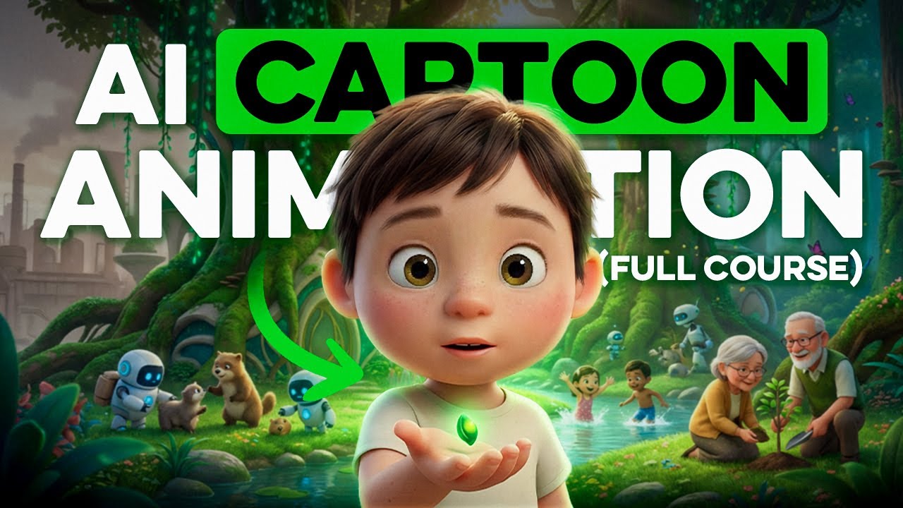 Create Animated Cartoons with AI: Full Course 🎨
