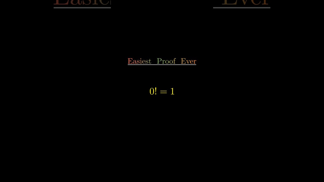 Understanding Why 0! Equals 1: A Simple Explanation