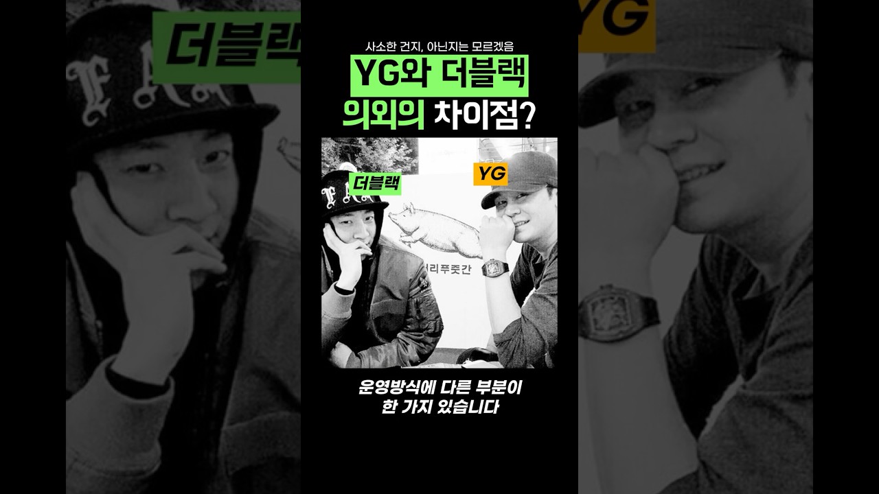 YG와 더블랙 레이블의 놀라운 차이점! 🎤