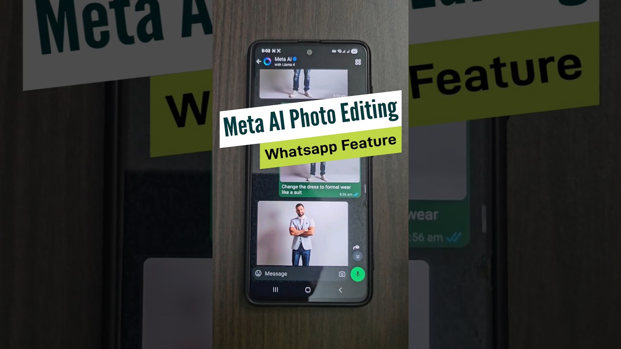 WhatsApp Photo Editing with Meta AI 📸