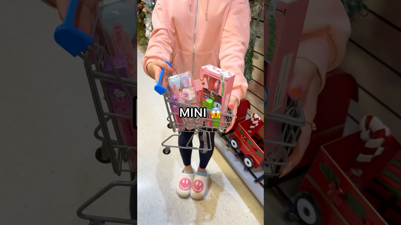 My Sister Buys Whatever FITS into a MINI SHOPPING CART! 😱🛍️🛒 *Target Shopping Spree*