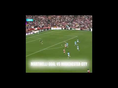 Arsenal vs Manchester city 1-1 premier league highlights goal from Martinelli ⚽🔥
