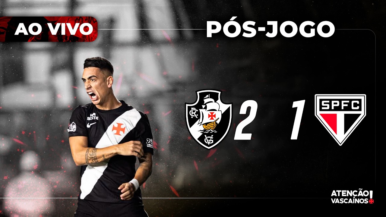 Vasco vira jogo e vence São Paulo 2-1 ⚽