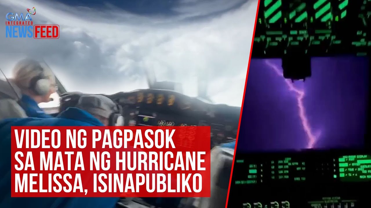 Pagpasok sa Mata ng Hurricane Melissa, Ibinahagi ng NOAA Hurricane Hunters