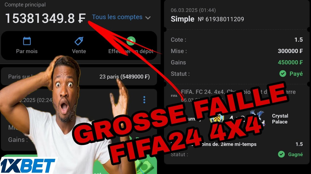 FIFA 24 4x4 : Astuce pour gagner +1M avec #1xbet