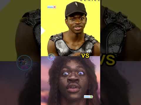 Lil Nas X -  MONTERO (call me by your name ) autotune Vs no autotune #battleofsong #shorts #lilnasx