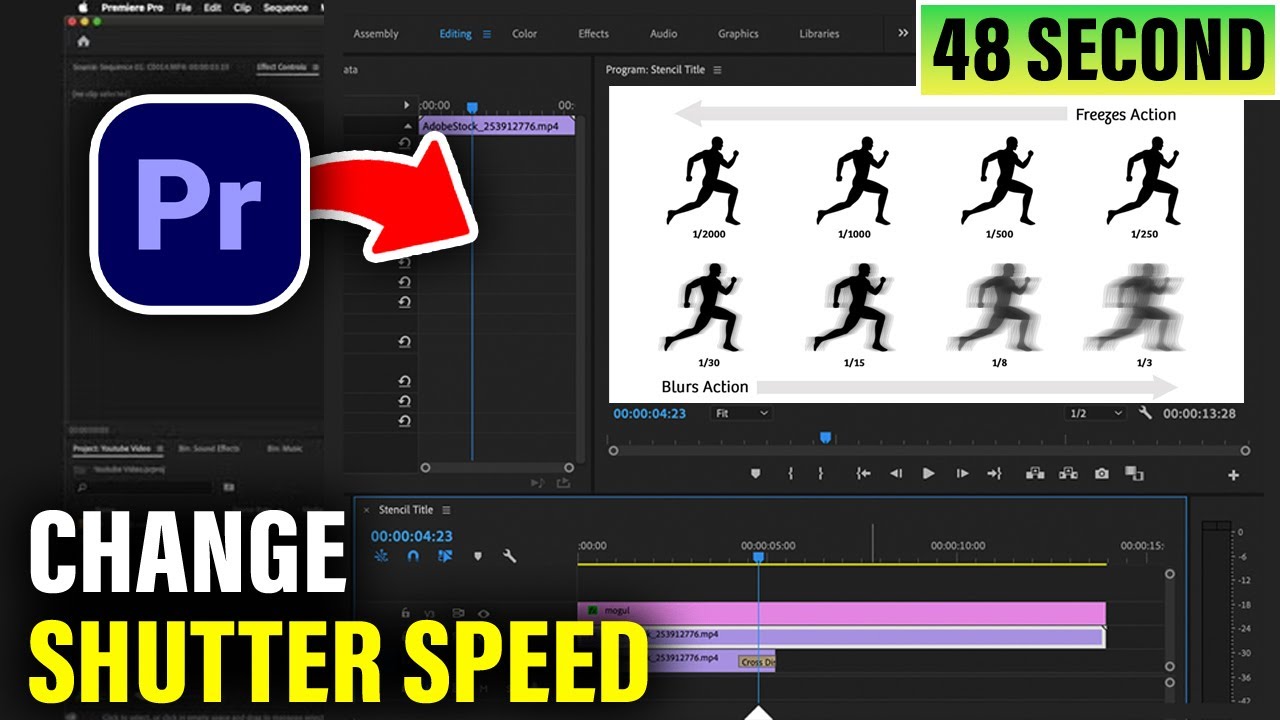 Change Shutter Speed & Create Slow Shutter Effect in Premiere Pro