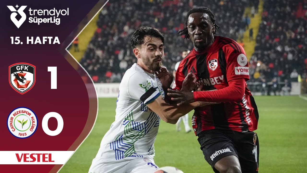Vestel & Gaziantep FK Win 1-0 Against Çaykur Rizespor ⚽