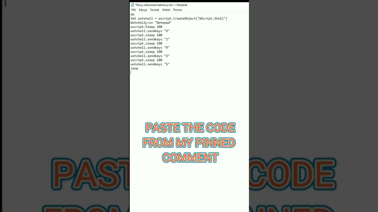 Learn How to Create a Simple Virus in Notepad (Educational Purposes Only) 📝