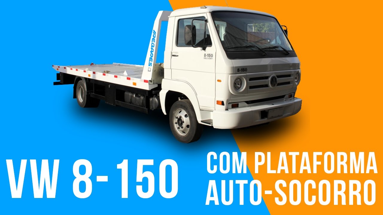 Caminhão VW 8150 Plataforma Auto-Socorro 6m 🚚