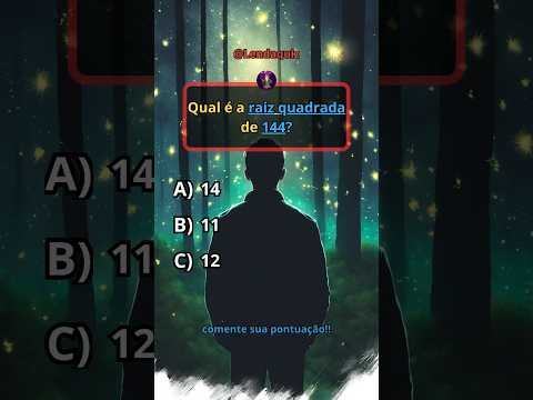 Quiz de matemática🧮 #quiz #quizbrasil #matematica #contas #raizquadrada