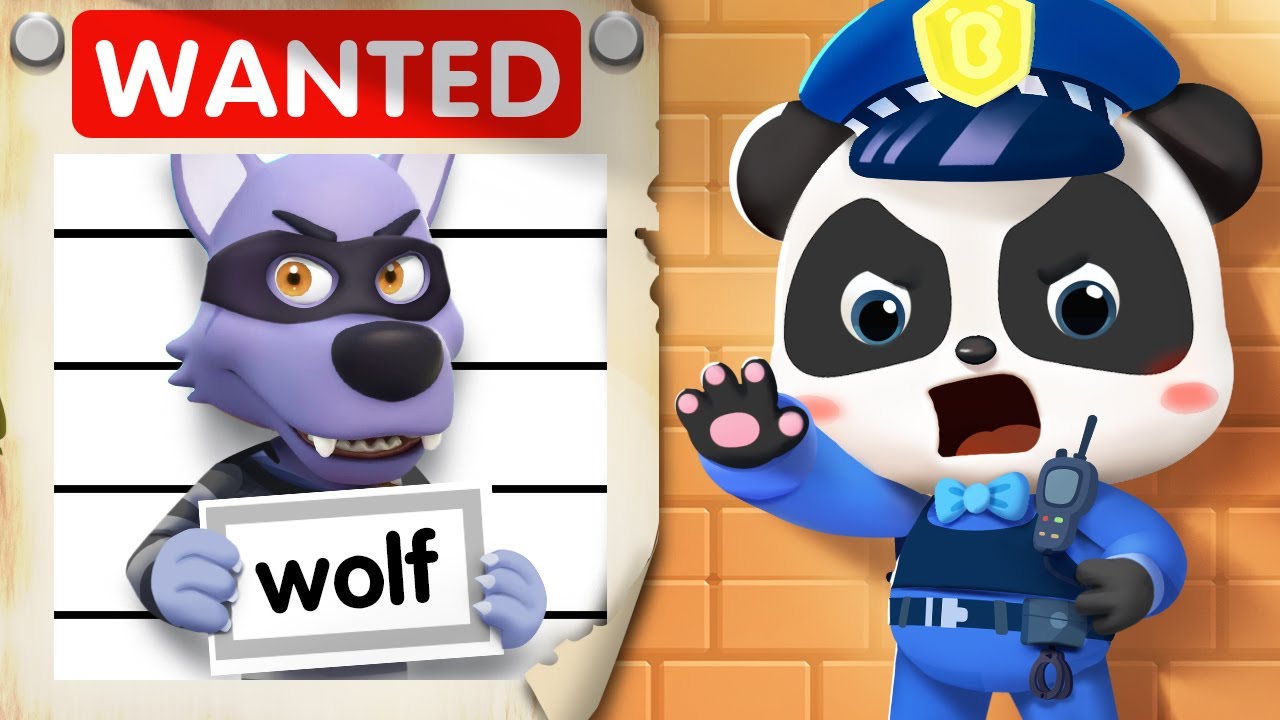 Kiki's Big Adventure: Catching the Big Bad Wolf 🐺 | Fun Police Cartoon & Nursery Rhymes for Kids
