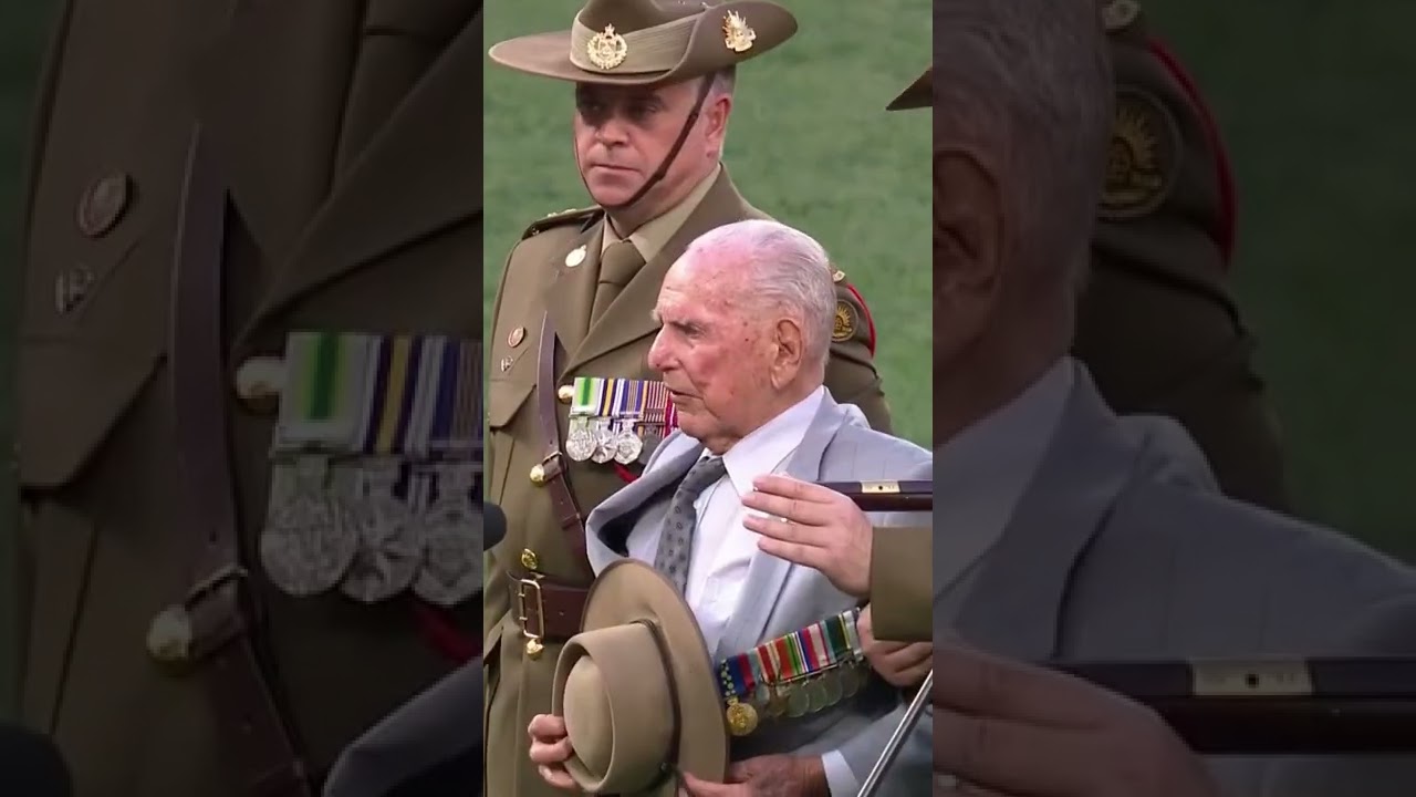 103-Year-Old WWII Veteran Recites Ode of Remembrance ❤️