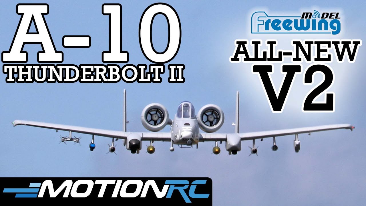 🚀 New V2 Freewing A-10 Thunderbolt II 80mm EDF Jet Now Available! | Motion RC