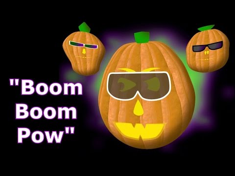 Boom Boom Pow - Singing Pumpkins Halloween light show 2011
