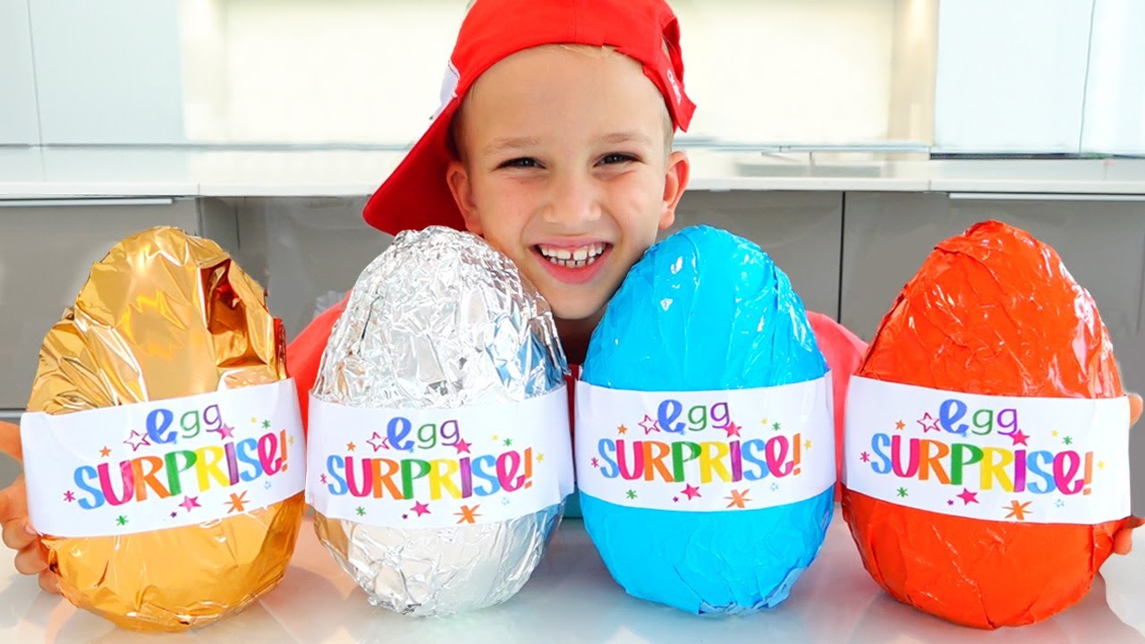 Vlad & Niki Chocolate Egg Surprise Challenge π«