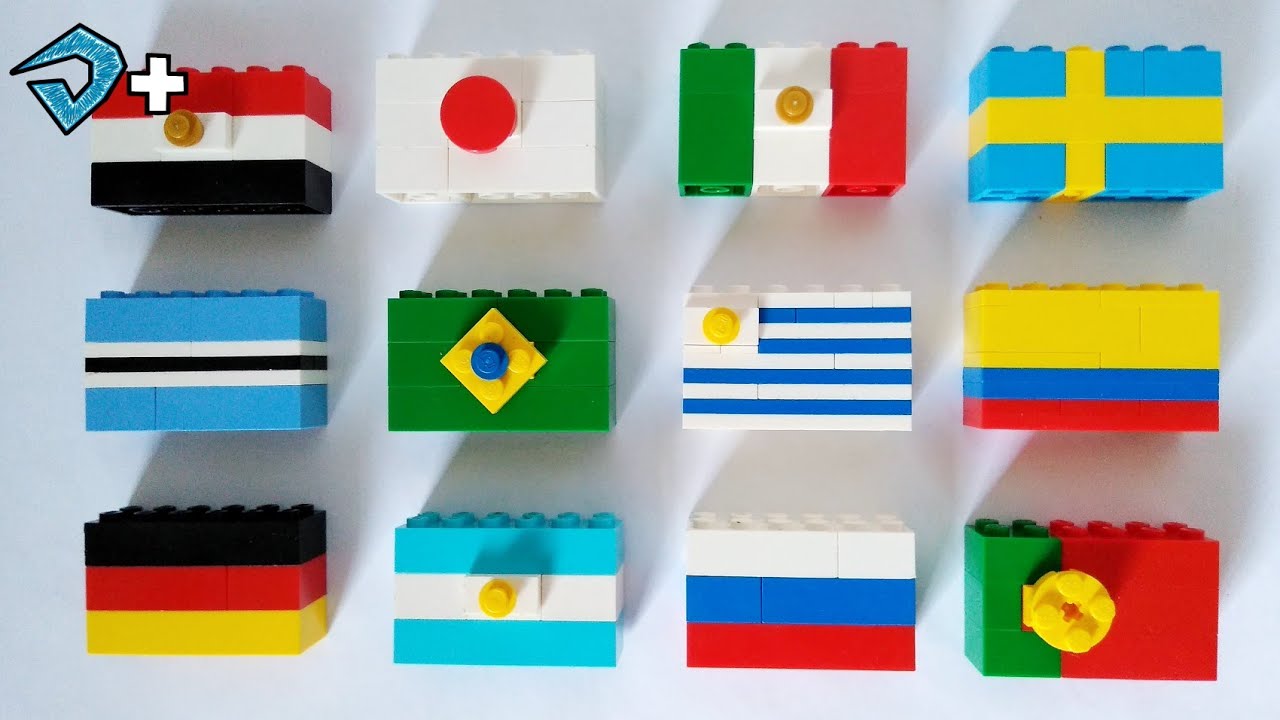 LEGO World Flags: Part 1 🇧🇷🇩🇪🇷🇺