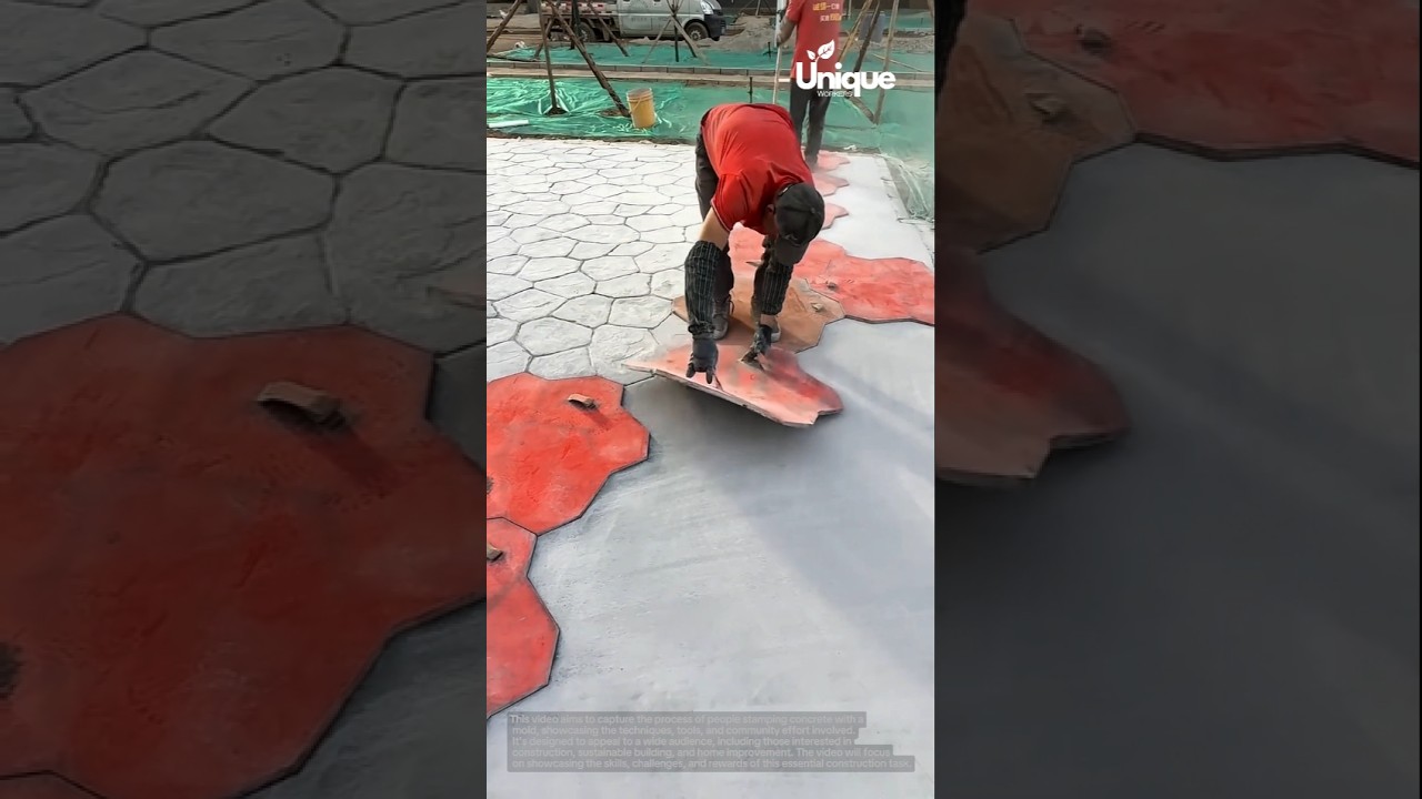 Transform Your Space: Stunning Concrete Stamping with Molds ✨