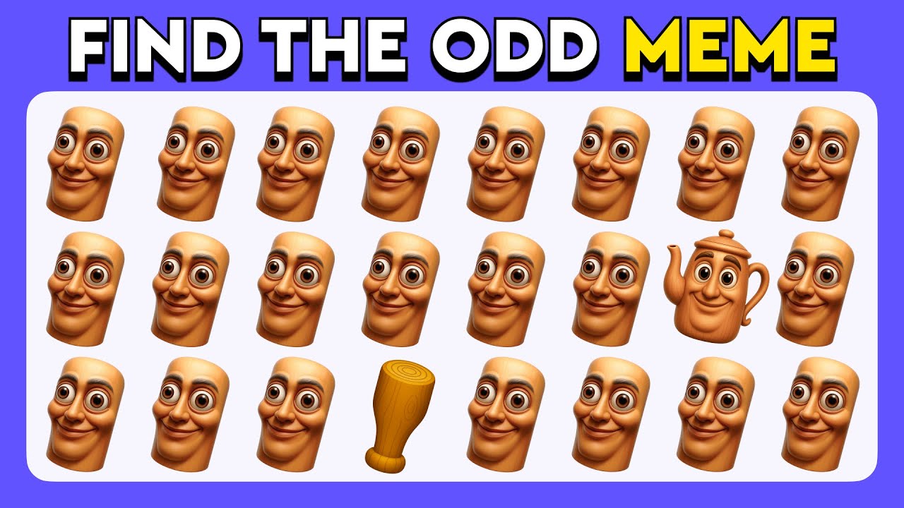 Find the Odd One Out - Brainrot Challenge: Italian Meme Emoji Quiz