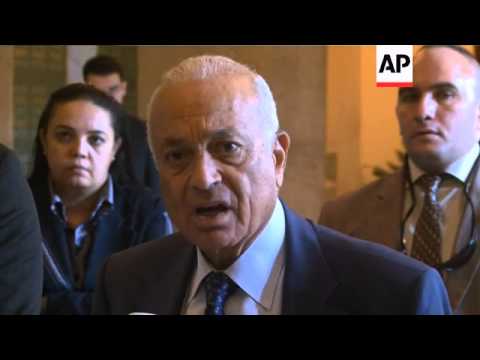 Arab League Chief Elaraby says what is happening in Aleppo amounts to war crimes