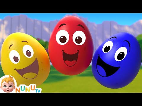 Easter Egg Song + More Color Song & Nursery Rhymes For Kids | NuNu Tv