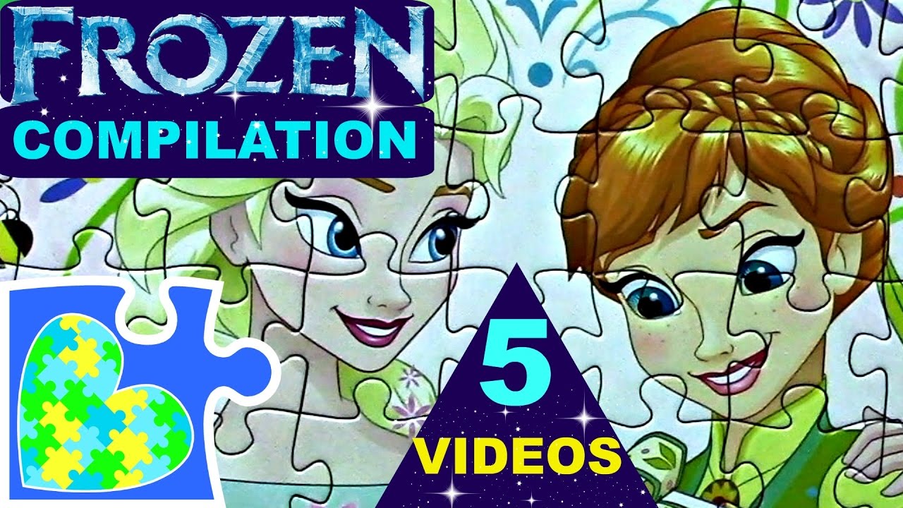 Disney Frozen Elsa, Anna & Olaf Puzzles for Kids ❄️