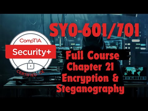CompTIA Security Plus (SY0-601/701) Chapter 21: Encryption and Steganography