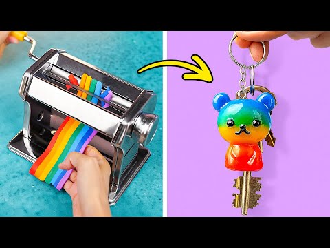 🐻 COLORFUL RAINBOW DIYs 🌈🎨 Fun Back to School Craft Ideas 💖