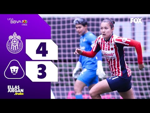 CHIVAS 4-3 PUMAS | RESUMEN | LIGA MX FEMENIL | APERTURA 2025 | JORNADA 14