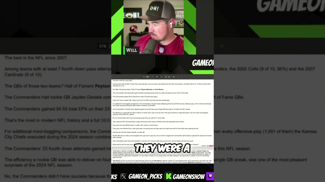 Commanders' 4th Down Mastery: NFL History, QB Highlights & Rookie Breakthroughs π