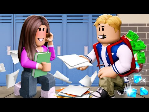 She Fell in Love with a Hidden Billionaire! 💖 | Roblox Movie