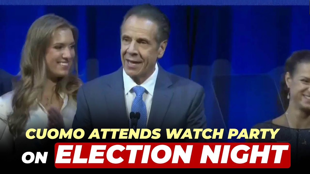 LIVE: Independent NYC mayoral candidate Andrew Cuomo attends watch party on election night in NYC