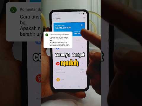 Cara Unstaking di Indodax Untuk Pemula #crypto #indodax #asetkripto