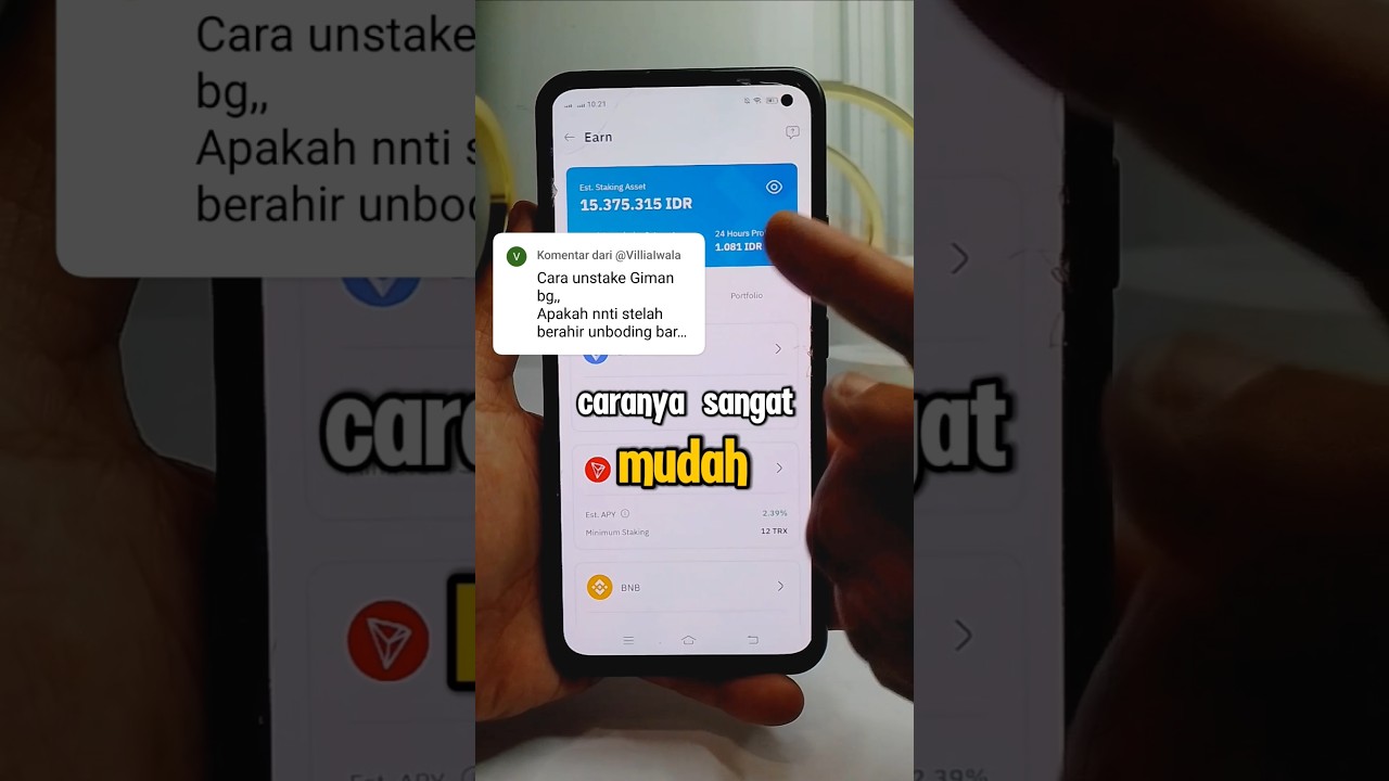 Panduan Mudah Unstaking di Indodax untuk Pemula π
