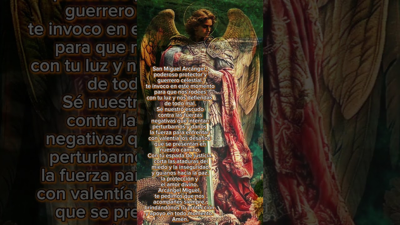 Oración a San Miguel Arcángel para protección 🙏