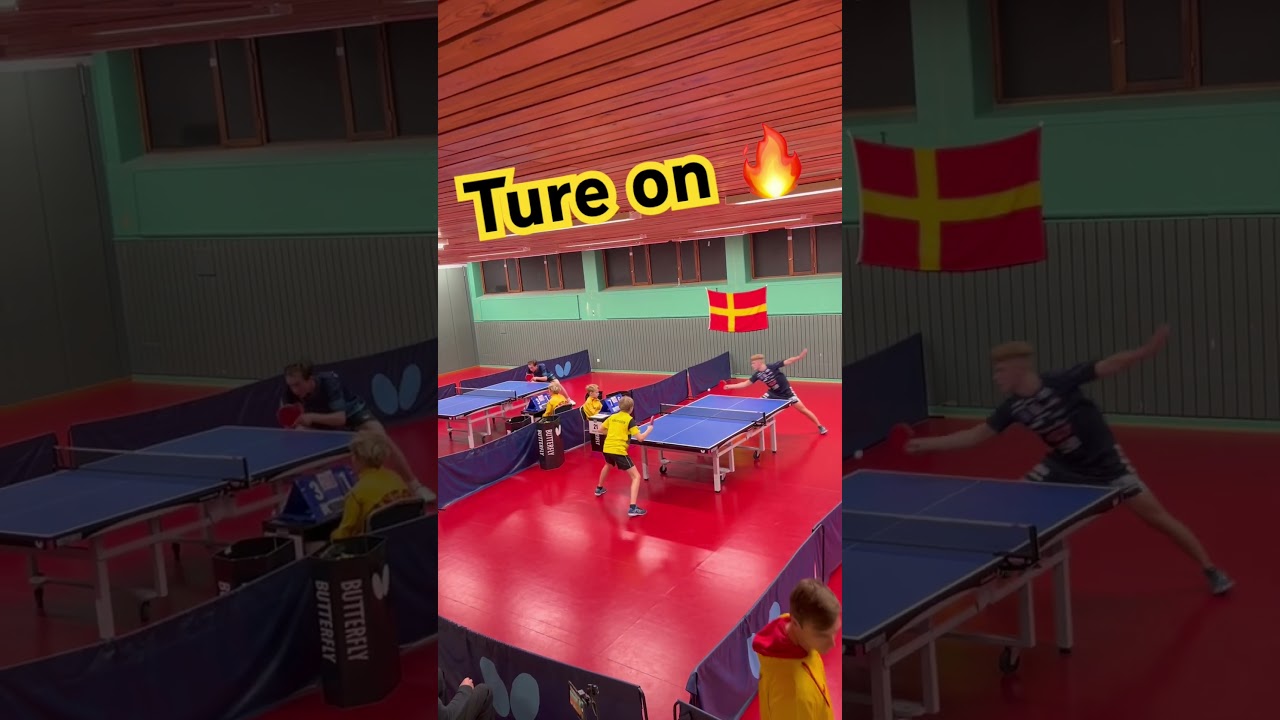 🔥 Ture Dominates the Ping Pong Scene! #pingis #bordtennis