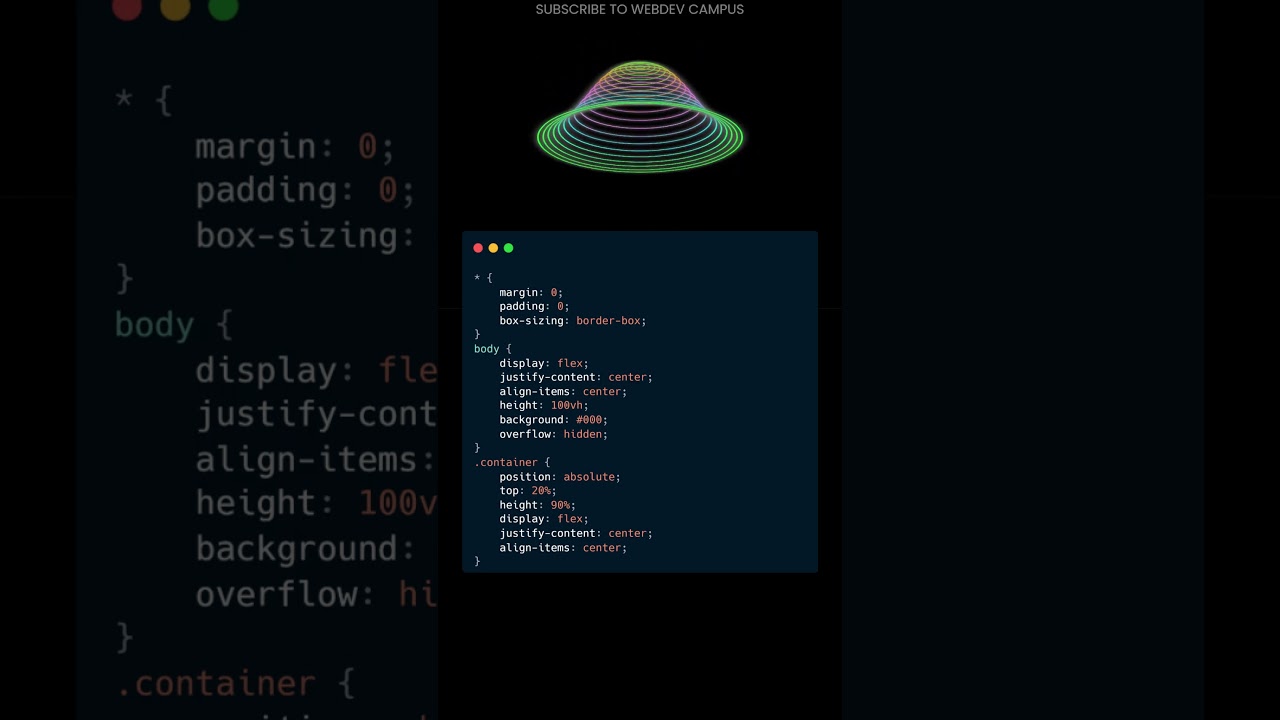 3D Animation Project with HTML and CSS Source Code