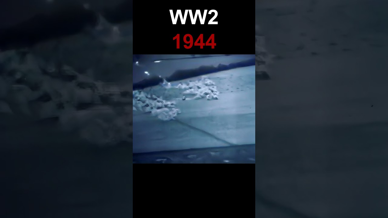 WW2, WW2 Fw 190 Crash in 4K & Colorized | 1944 Battle