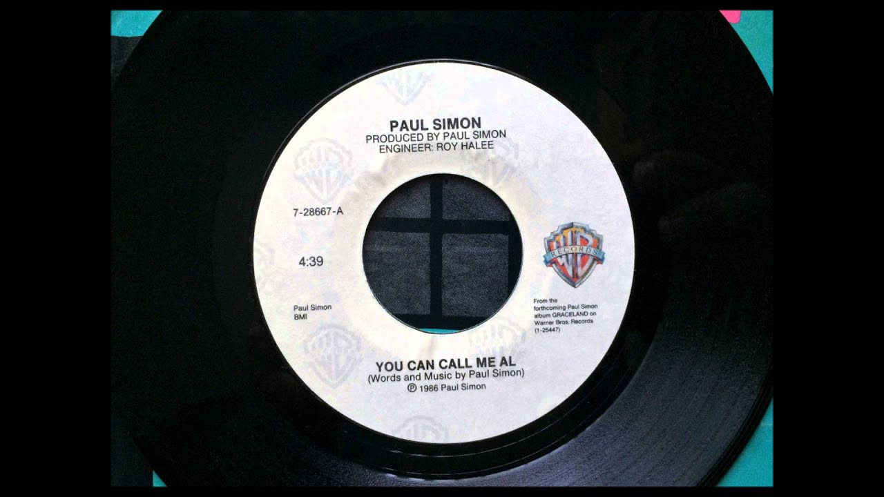 You Can Call Me Al - Paul Simon 1986 Vinyl