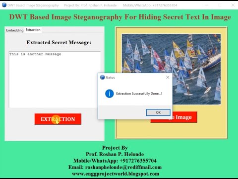 DWT Based Image Steganography Using Python Project With Source Code