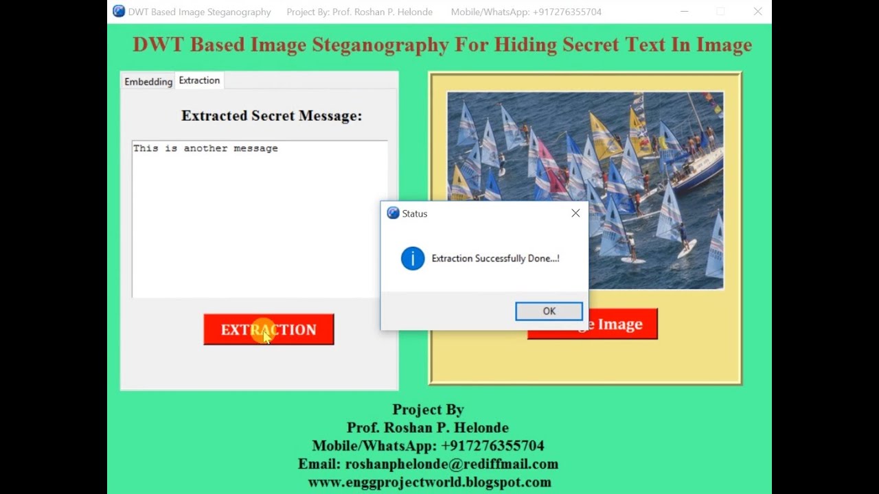 Secure Image Steganography with Python Using DWT β Full Source Code π·