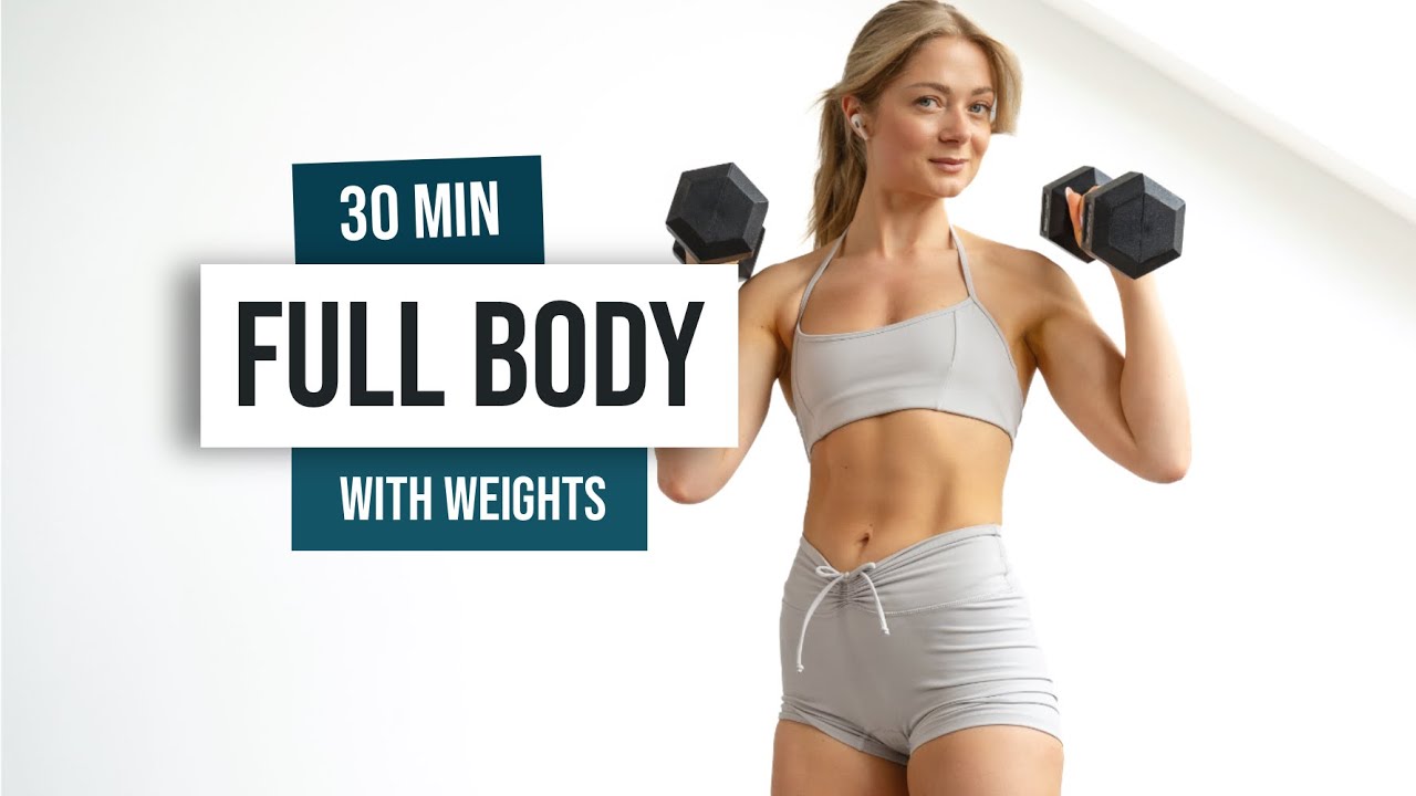 30-Minute Advanced Full Body Dumbbell Workout at Home
