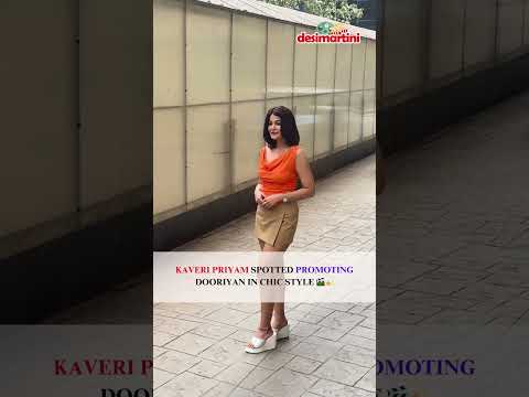 Kaveri Priyam spotted promoting Dooriyan in chic style 🎬💫