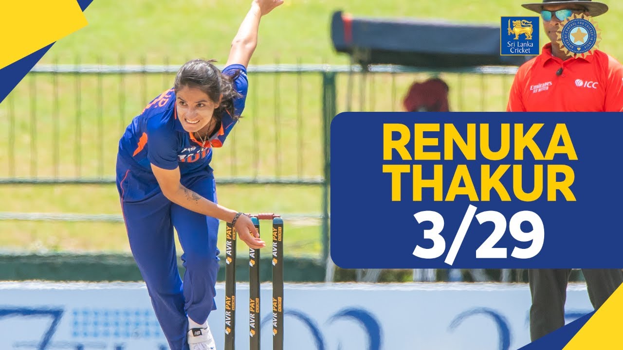 Renuka Thakur's 3 Wickets in 1st ODI vs Sri Lanka 🇱🇰