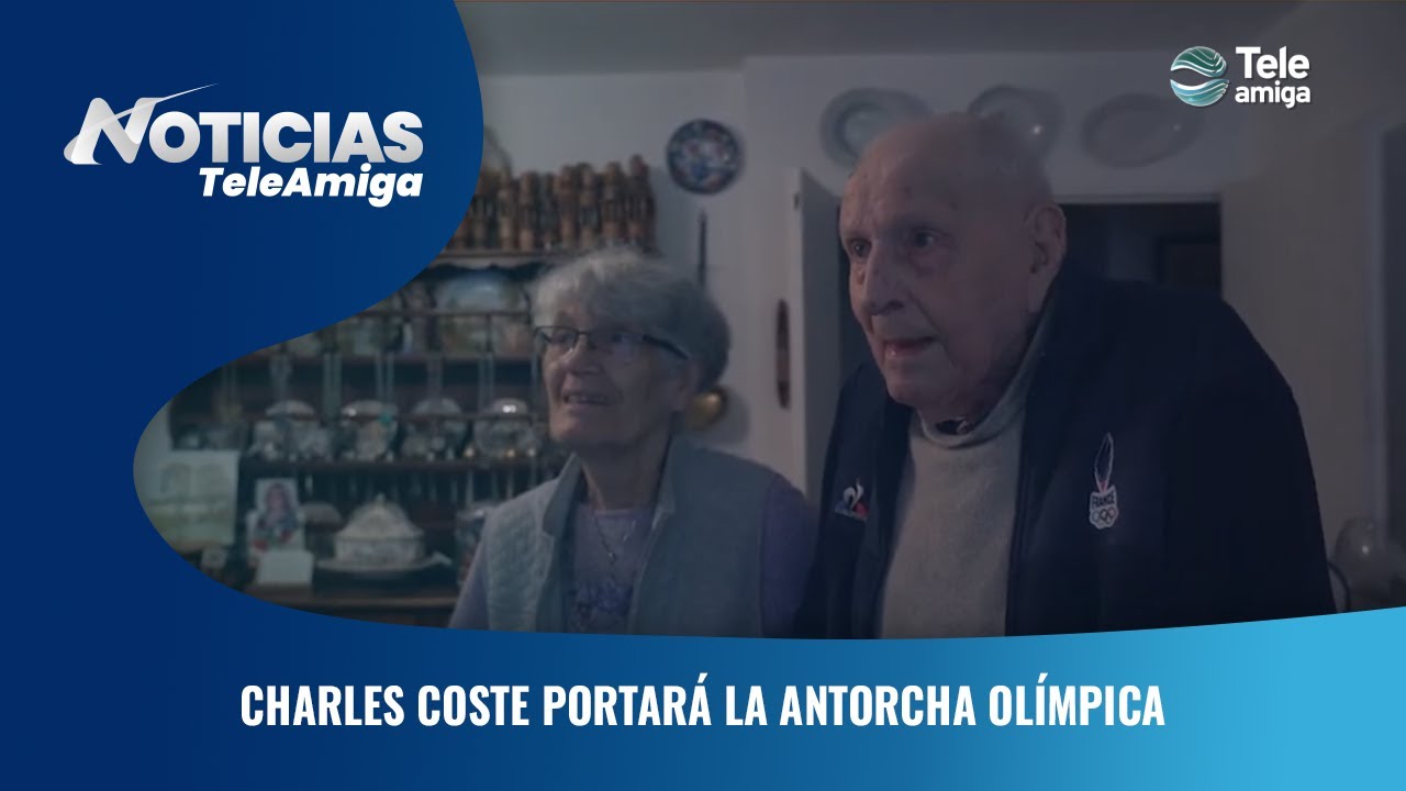 ¡Celebramos a Charles Coste! Olímpico francés de 100 años llevará la antorcha en París 2024 🏅