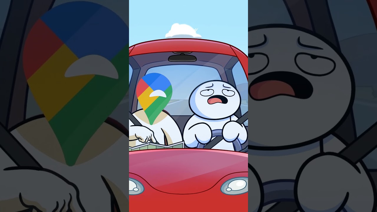 Google Maps Fun Animation 😂 #shorts